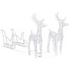 vidaXL Reindeers & Sleigh Christmas Decoration 320 LEDs Acrylic