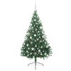 vidaXL Artificial Pre-lit Christmas Tree Green 180 cm PVC