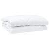 vidaXL Duvet with Pillow 3 pcs White Microfiber