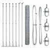 vidaXL Hexagonal Fence with Concrete Base 10 x 1 m Galvanised Steel