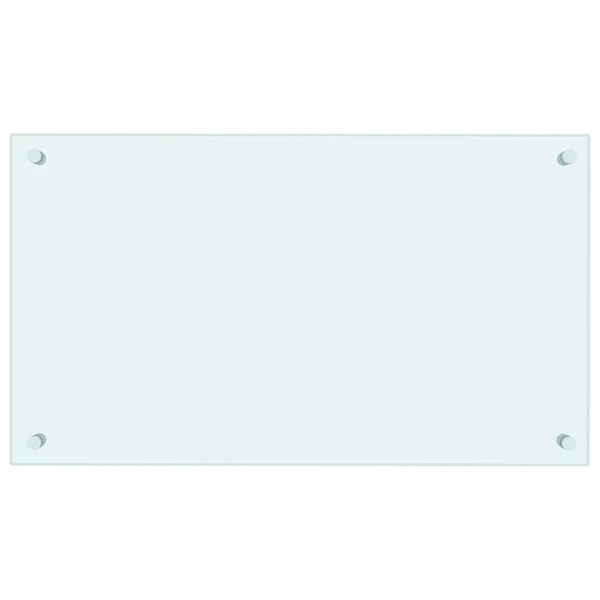 vidaXL Kitchen Backsplash Milk 70 x 40 cm Tempered Glass