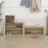 vidaXL Shoe Cabinet Sonoma Oak 150x35x45 cm Engineered Wood
