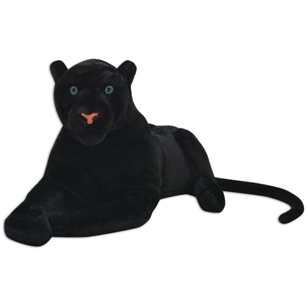 vidaXL Panther Toy Plush Black XXL
