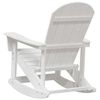 vidaXL Adirondack Rocking Chair White 92 x 73.5 x 92 cm HDPE