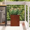 vidaXL Garden Planter Weathering Steel 32 x 32 x 40 cm