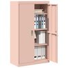 vidaXL Storage Cabinet 2 pcs Pink 80 x 40 x140 cm Steel
