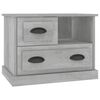 vidaXL Bedside Cabinet Concrete Grey 60x39x45 cm