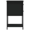 vidaXL Bedside Cabinets 2 pcs Black 32x42x70 cm Engineered Wood