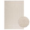 vidaXL Rug ZIZUR Cream 140x200 cm Jute Look Indoor and Outdoor