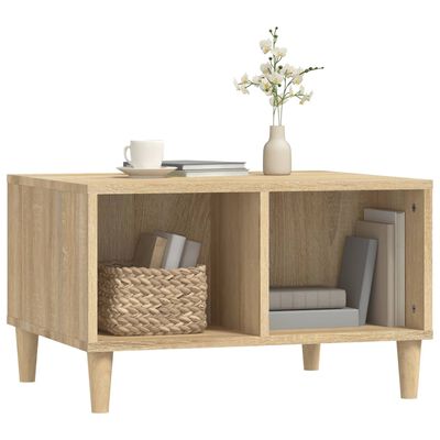 vidaXL Coffee Table Sonoma Oak 60x50x36.5 cm Engineered Wood