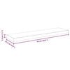 vidaXL Floating Wall Shelves 2 pcs High Gloss Black 90x23.5x3.8 cm MDF