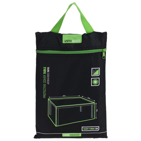 ProGarden Cover for Outdoor Table 165x115x80 cm Black