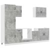 vidaXL 7 Piece Kitchen Cabinet Set Kalmar Concrete Grey Engineered Wood