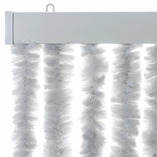 vidaXL Fly Curtain Grey 90x200 cm Chenille