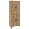 vidaXL Highboard Artisan Oak 69.5 x 34 x 180 cm Engineered Wood