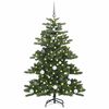 vidaXL Artificial Hinged Christmas Tree Green 150 cm PVC and Steel