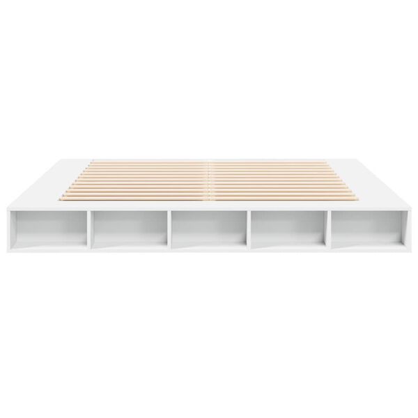 vidaXL Bed Frame without Mattress White 200x200 cm