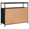 vidaXL Sideboard Black 100x35x80 cm Engineered Wood
