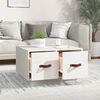 vidaXL Coffee Table White 60x53x35 cm Solid Wood Pine