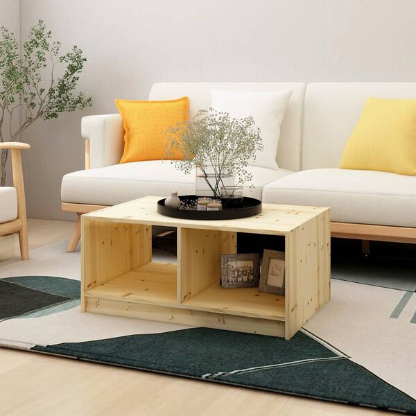vidaXL Coffee Table 75x50x33.5 cm Solid Firwood