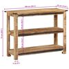 vidaXL Console Table 100x35x75 cm Solid Wood Mango