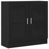 vidaXL Book Cabinet Black Oak 82.5 x 30.5 x 80 cm Engineered Wood