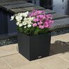 LECHUZA Planter CUBE Cottage 30 ALL-IN-ONE Granite