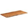 vidaXL Table Top 80x40x2.5 cm Rectangular&nbsp;Solid Wood Acacia Live Edge