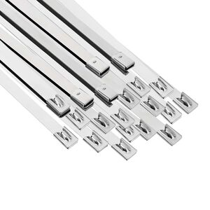 vidaXL Cable Tie 25 pcs 7.9 x 500 mm Silver