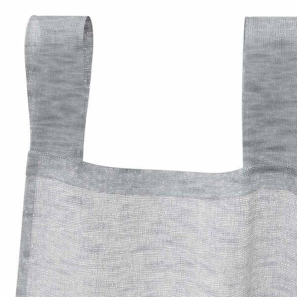 vidaXL Voile Curtain 2 pcs Dark Grey 260 x 140 cm Polyester