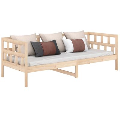 vidaXL Day Bed Solid Wood Pine 90x200 cm