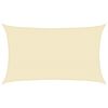 vidaXL Sunshade Sail 160 g/m² Cream 5x8 m HDPE