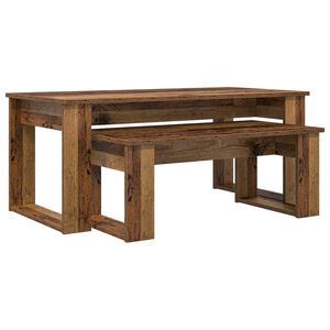 vidaXL Coffee Table Set 2 pcs Old Wood 100 x 50 x 42 cm