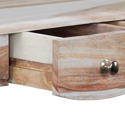 vidaXL Console Table with 3 Drawers Solid Sheesham Wood 110x40x76 cm