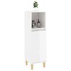 vidaXL Bathroom Cabinet High Gloss White 30x30x100 cm Engineered Wood