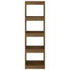 vidaXL Book Cabinet Room Divider Honey Brown 40x30x135.5 cm Pinewood