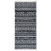 vidaXL Rug Black and White 100x200 cm Cotton