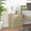 vidaXL Bedside Cabinet with 2 Drawers Sonoma Oak 40x36x50 cm