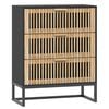 vidaXL Sideboard Black 60x30x75 cm Engineered Wood