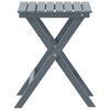 vidaXL Side Table Foldable Grey Solid Wood Poplar