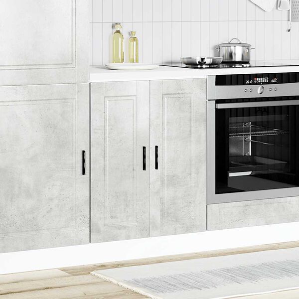 vidaXL Kitchen Base Cabinet&nbsp;Porto Concrete Grey Engineered Wood