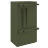 vidaXL Mailbox with Storage Olive green 30 x 20 x 55 cm Steel