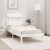 vidaXL Bed Frame without Mattress White 90x200 cm Solid Wood