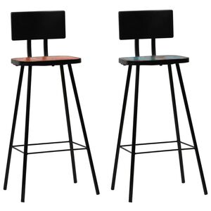 vidaXL Bar Chair | Set of 2 | Multicolour