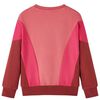 Kids' Sweatshirt Colour Block Pink and Henna 116