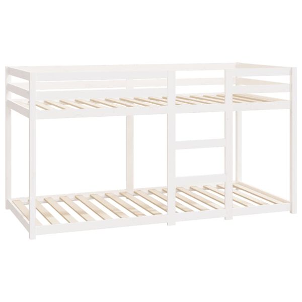 vidaXL Bunk Bed without Mattress White 90x200 cm Solid Wood Pine