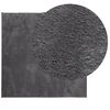 vidaXL Rug HUARTE Short Pile Soft and Washable Anthracite 160x160 cm