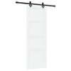vidaXL Sliding Door ORKDAL 78 x 211 cm Engineered Wood White and Black