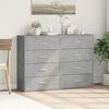 vidaXL Sideboards 2 pcs Concrete Grey 60x31x84 cm Engineered Wood