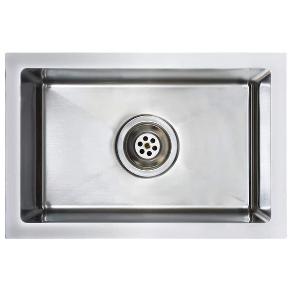 vidaXL Handmade Kitchen Sink Stainless Steel